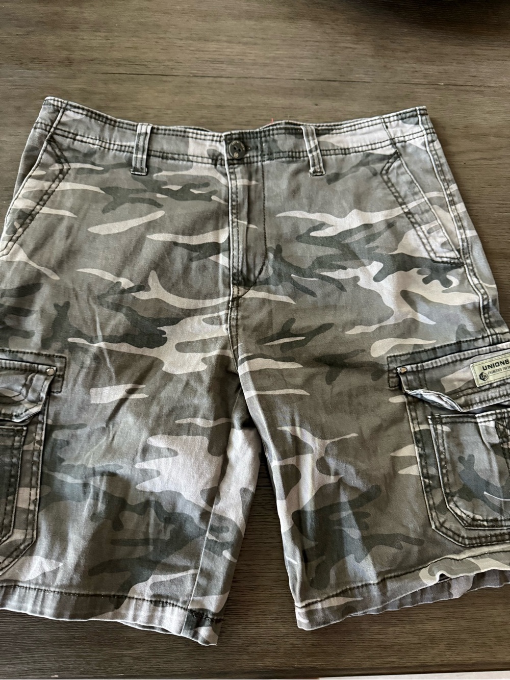 Men's Union Bay Camouflage Cargo Shorts - Size 38
